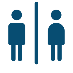 WC (separate male/female)