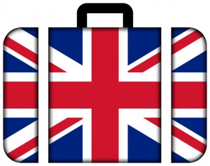 Briefcase Decorated with the Union Jack