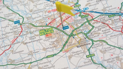 Milton Keynes on the map